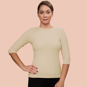 3/4 Sleeve Crew Neck Layering Top