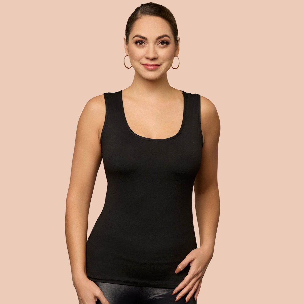 Women's Backless Camisole Top With Thin Straps, Built-in Bra And Anti-slip  Design