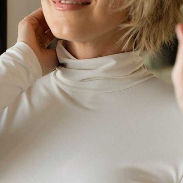 LAOLASI Women's Turtleneck high neck Long Sleeve & Sleevless